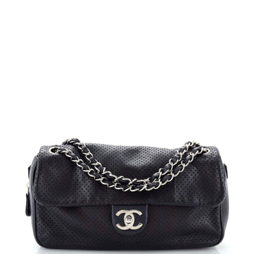 Chanel Baseball Spirit Flap Bag Perforated Leather Medium