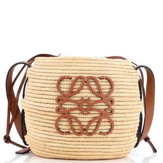 Loewe x Paula Ibiza Beehive Basket Bag Woven Raffia Small