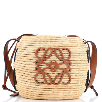 Loewe x Paula Ibiza Beehive Basket Bag Woven Raffia Small