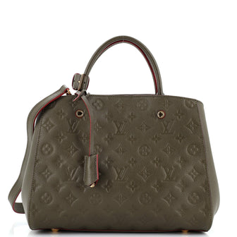 Louis Vuitton Montaigne Handbag Monogram Empreinte Leather MM
