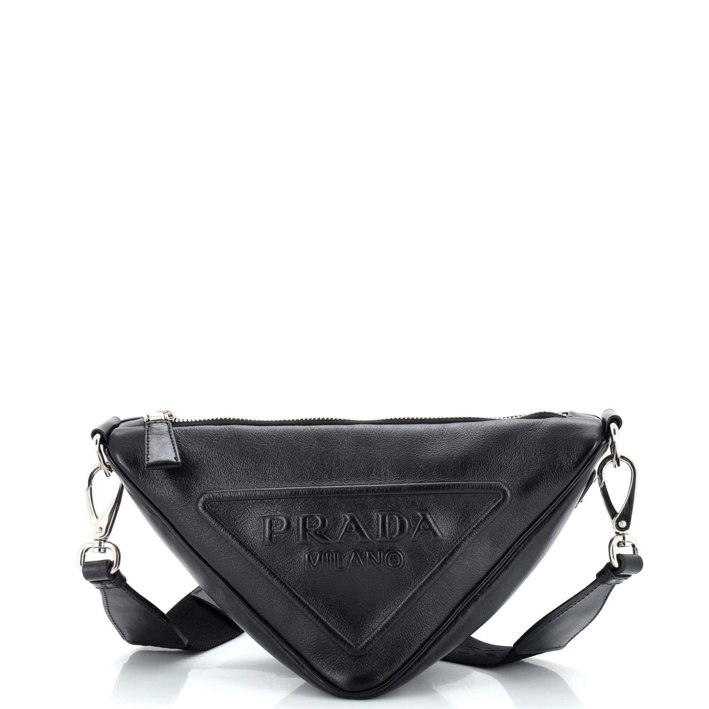 Prada triangle-logo zipped backpack - Black