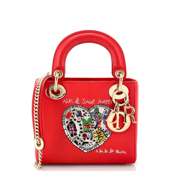 Christian Dior Lady Dior Chain Bag Limited Edition Niki de Saint Phalle Embroidered Leather Mini