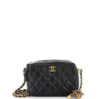Chanel Pearl Crush Camera Case Quilted Lambskin Small
