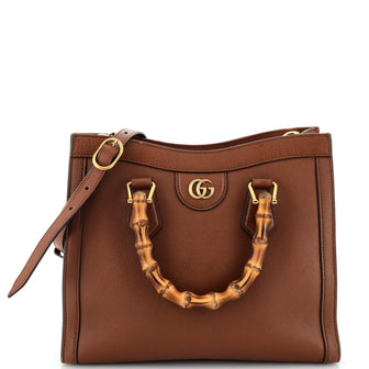 Gucci Diana NM Bamboo Handle Tote Leather Small