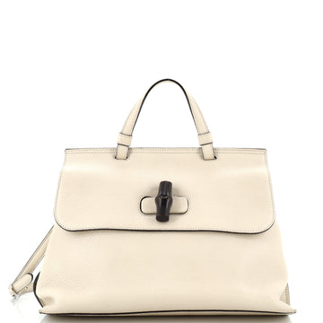 Gucci Bamboo Daily Top Handle Bag Leather Medium