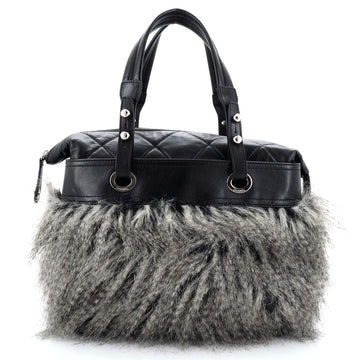 Chanel Biarritz Tote Faux Fur Small