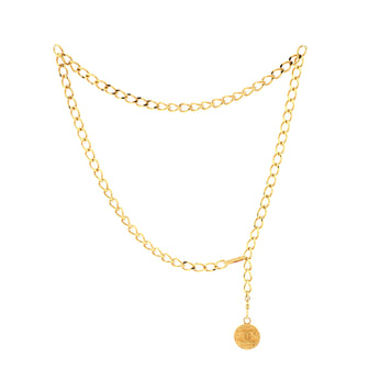 Chanel Vintage Medallion Chain Belt Metal
