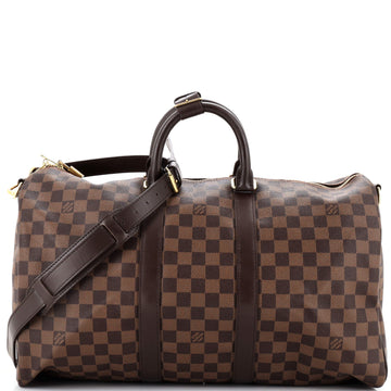 Louis Vuitton Keepall Bandouliere Bag Damier 45