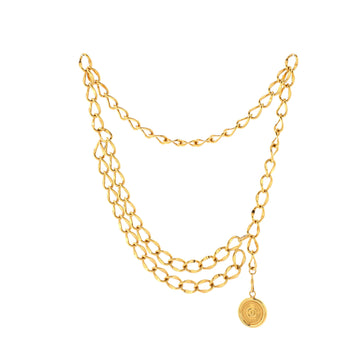 Chanel Vintage Medallion Chain Belt Metal
