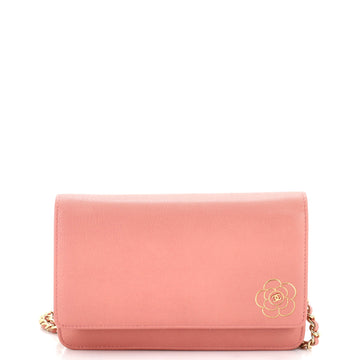 Chanel Camellia Wallet on Chain Leather