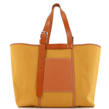 Hermes Etriviere Pocket Tote Toile and Leather 35