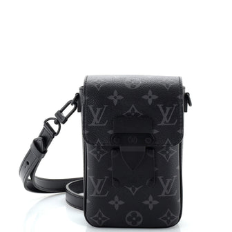 Louis Vuitton S Lock Vertical Wearable Wallet Monogram Eclipse Canvas