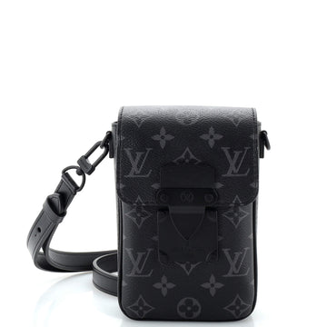Louis Vuitton S Lock Vertical Wearable Wallet Monogram Eclipse Canvas