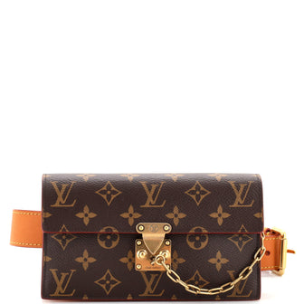 Louis Vuitton S Lock Belt Pouch Monogram Canvas