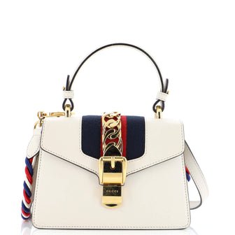 Gucci Sylvie Top Handle Bag Leather Mini