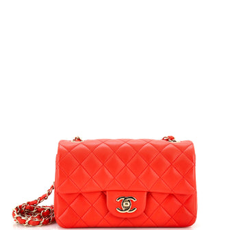 Chanel Classic Single Flap Bag Quilted Lambskin Mini