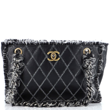 Chanel Tweedy Tote Quilted Leather Medium