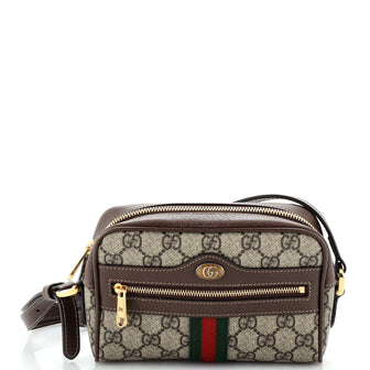 Gucci Ophidia Shoulder Bag GG Coated Canvas Mini