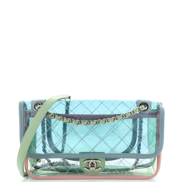 Chanel Coco Splash Flap Bag Quilted PVC With Lambskin Medium
