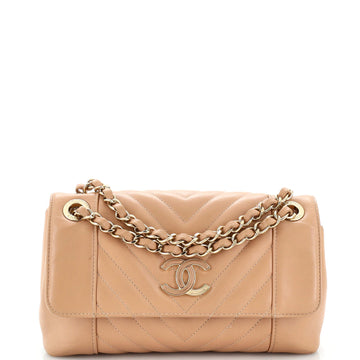 Chanel Daily Chevron Flap Bag Chevron Calfskin Small