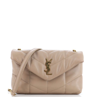 Saint Laurent Loulou Puffer Shoulder Bag Quilted Leather Mini