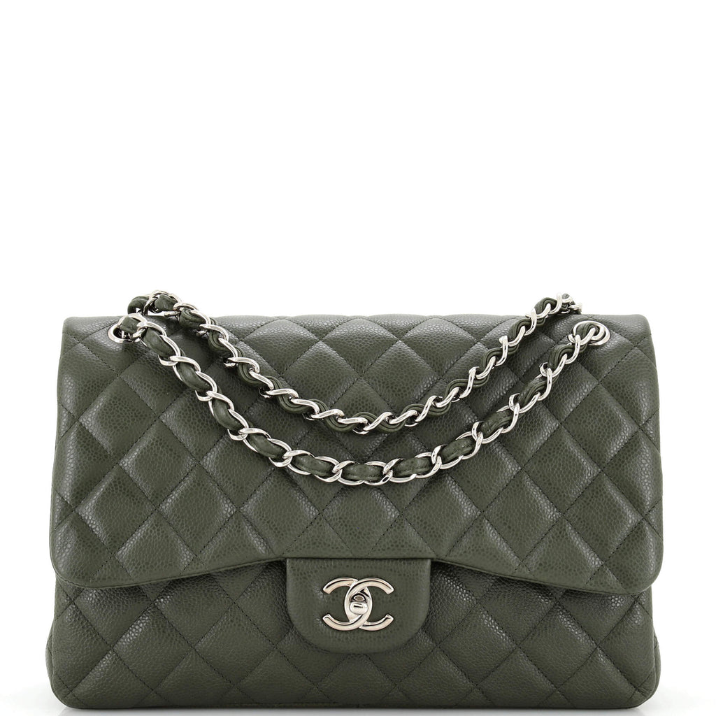 Classic Double Flap Bag Quilted Caviar Jumbo / ...