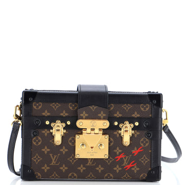 Louis Vuitton Petite Malle Handbag Monogram Canvas