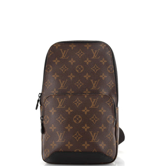 Louis Vuitton Avenue Sling Bag Macassar Monogram Canvas