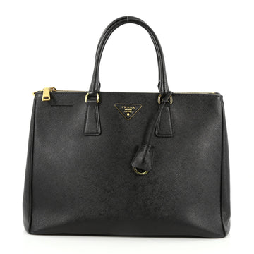 Double Zip Lux Tote Saffiano Leather Large