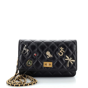 Chanel Lucky Charms Reissue 2.55 Wallet on Chain Quilted Calfskin