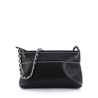 Chanel Lax Pochette Leather Black 2534502