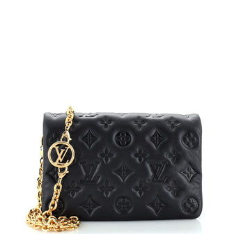 Louis Vuitton Coussin Pochette Monogram Embossed Lambskin