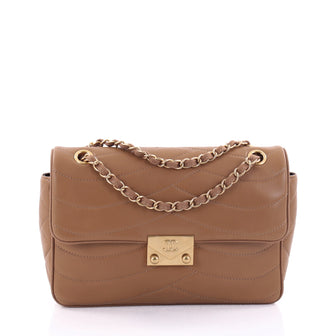 Chanel Pagoda Flap Bag Quilted Lambskin Medium Brown 2534901