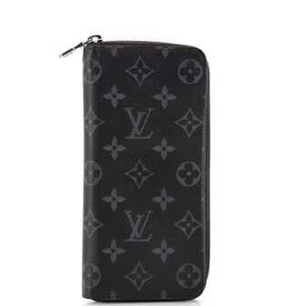 Louis Vuitton Zippy Wallet Monogram Eclipse Canvas Vertical