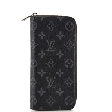 Louis Vuitton Zippy Wallet Monogram Eclipse Canvas Vertical
