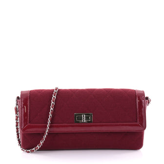 Chanel Reissue Flap Bag Quilted Jersey with Patent East Red 2535401