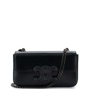 Celine Triomphe Chain Shoulder Bag Leather Small