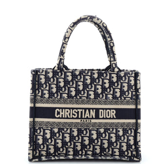 Christian Dior Book Tote Oblique Canvas Small