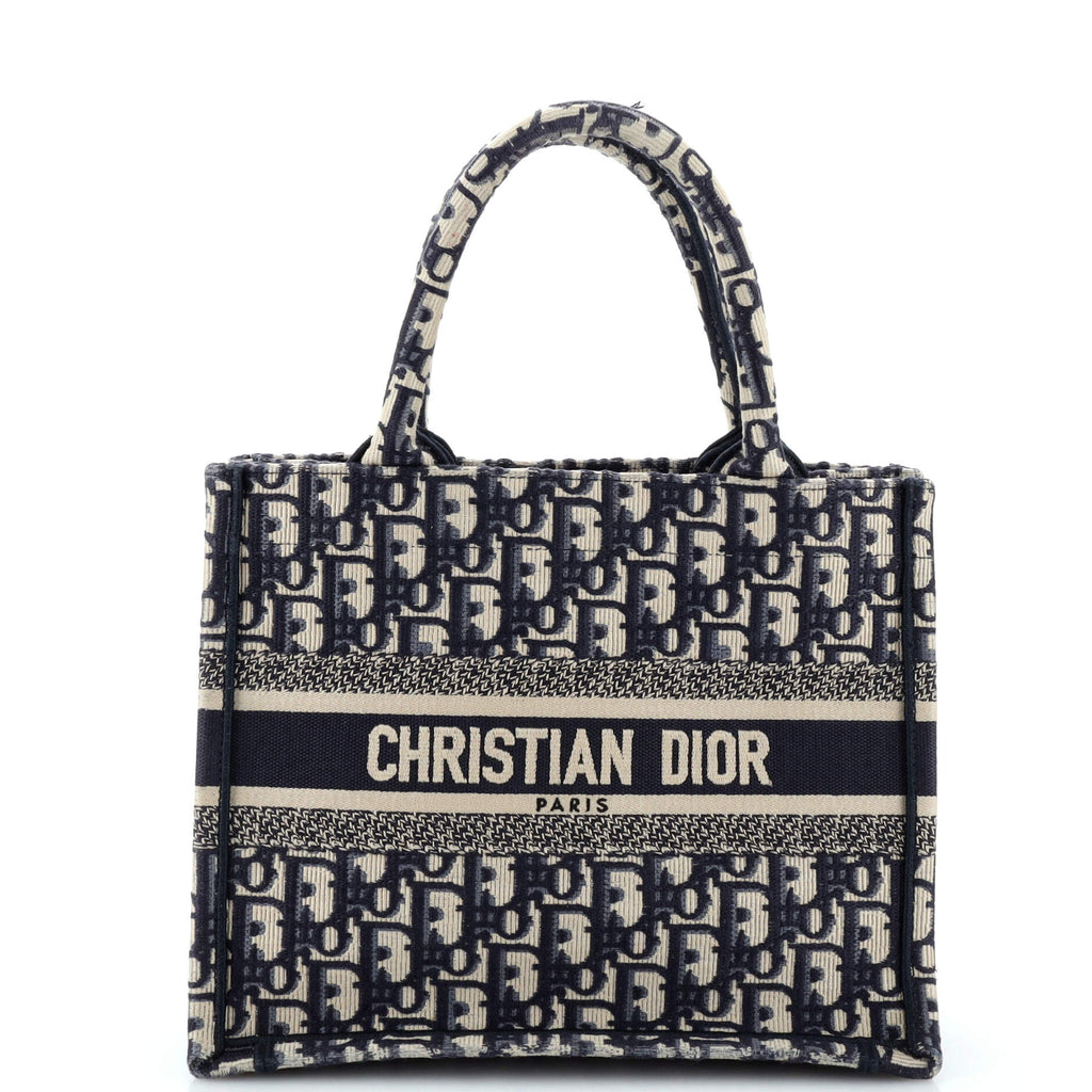 Christian Dior Book Tote Oblique Canvas Small 253544
