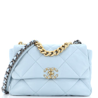Chanel 19 Flap Bag Quilted Leather Large