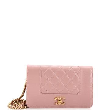 Chanel Mademoiselle Vintage Wallet on Chain Quilted Sheepskin