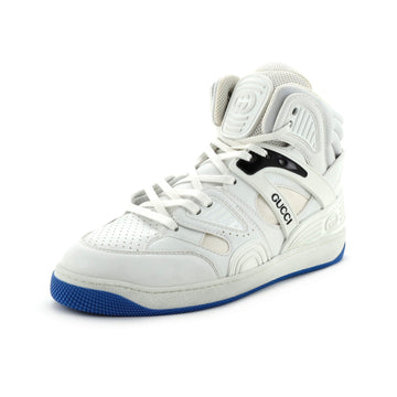 Gucci Men's Gucci Basket High-Top Sneakers Demetra with Fabric