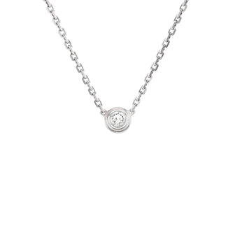 Cartier D'Amour Pendant Necklace 18K White Gold and Diamond XS
