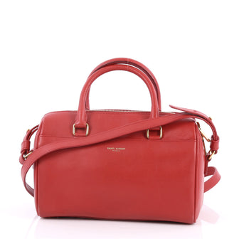 Saint Laurent Classic Baby Duffle Bag Leather Red 2535501