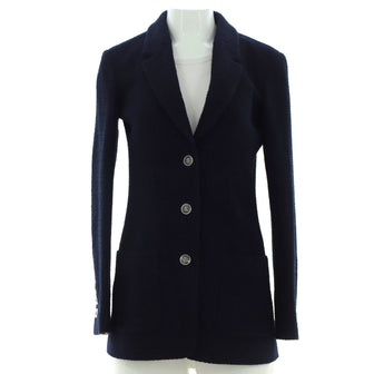 Chanel Women's Button Up Blazer Tweed