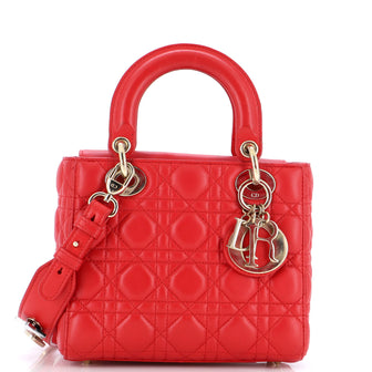 Christian Dior My Lady Dior Bag Cannage Quilt Lambskin