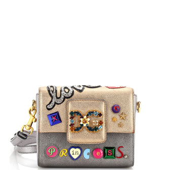 Dolce & Gabbana Millennials Shoulder Bag Embellished Leather Mini