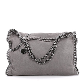 Stella McCartney Falabella Tote Shaggy Deer Small Gray 2536301