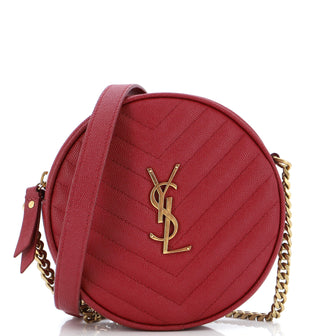 Leather Saint Laurent Round Bag Saint Laurent Vinyle Round