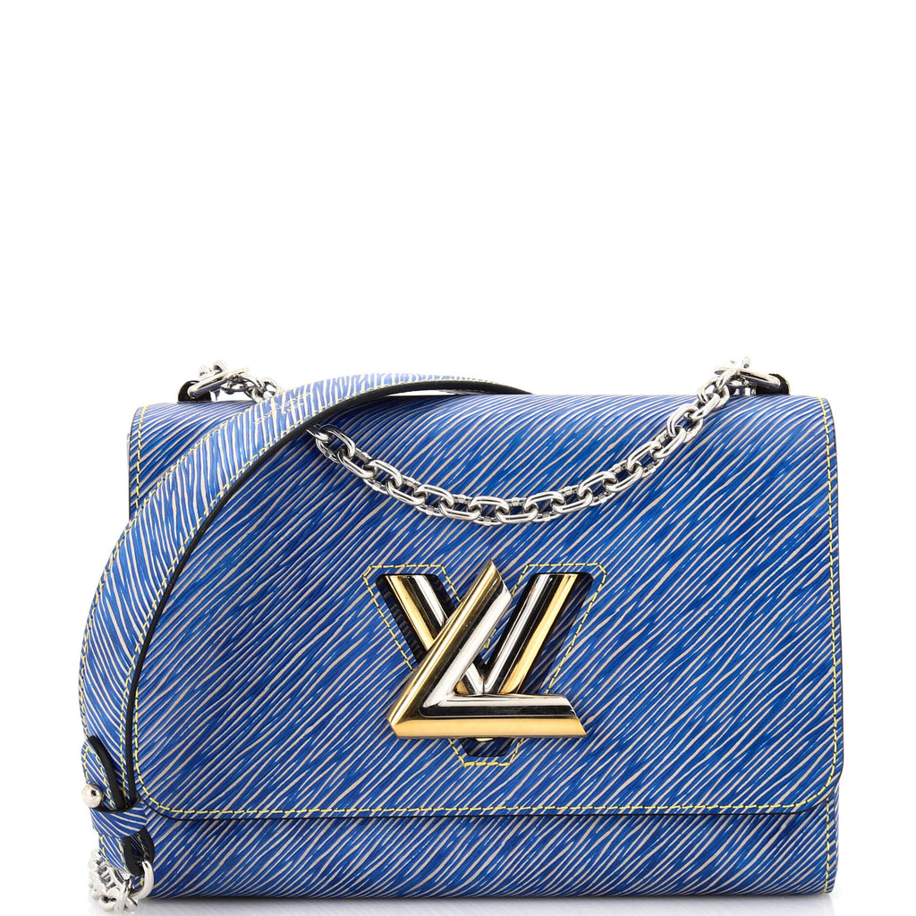 Louis Vuitton Twist Handbag Epi Leather MM Blue 2536331